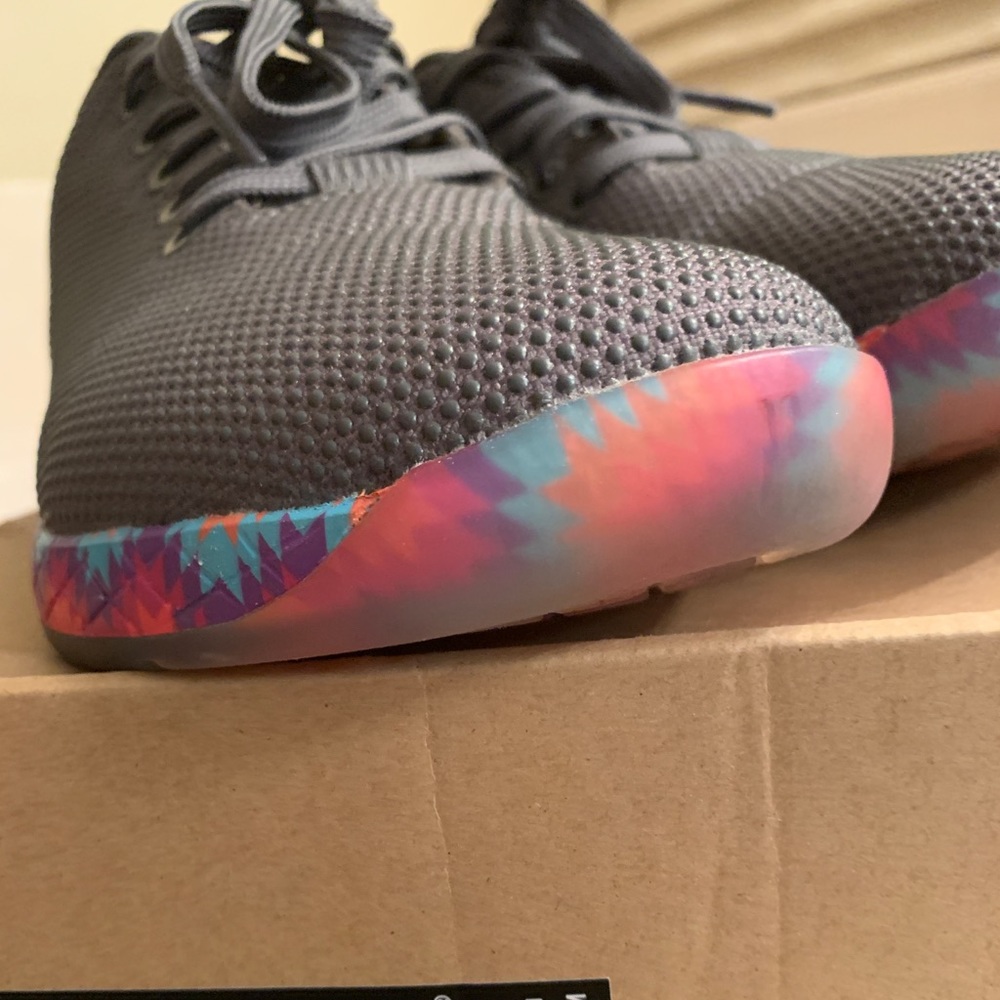 NOBULL GREY PATCHWORK TRAINER WMNS-9